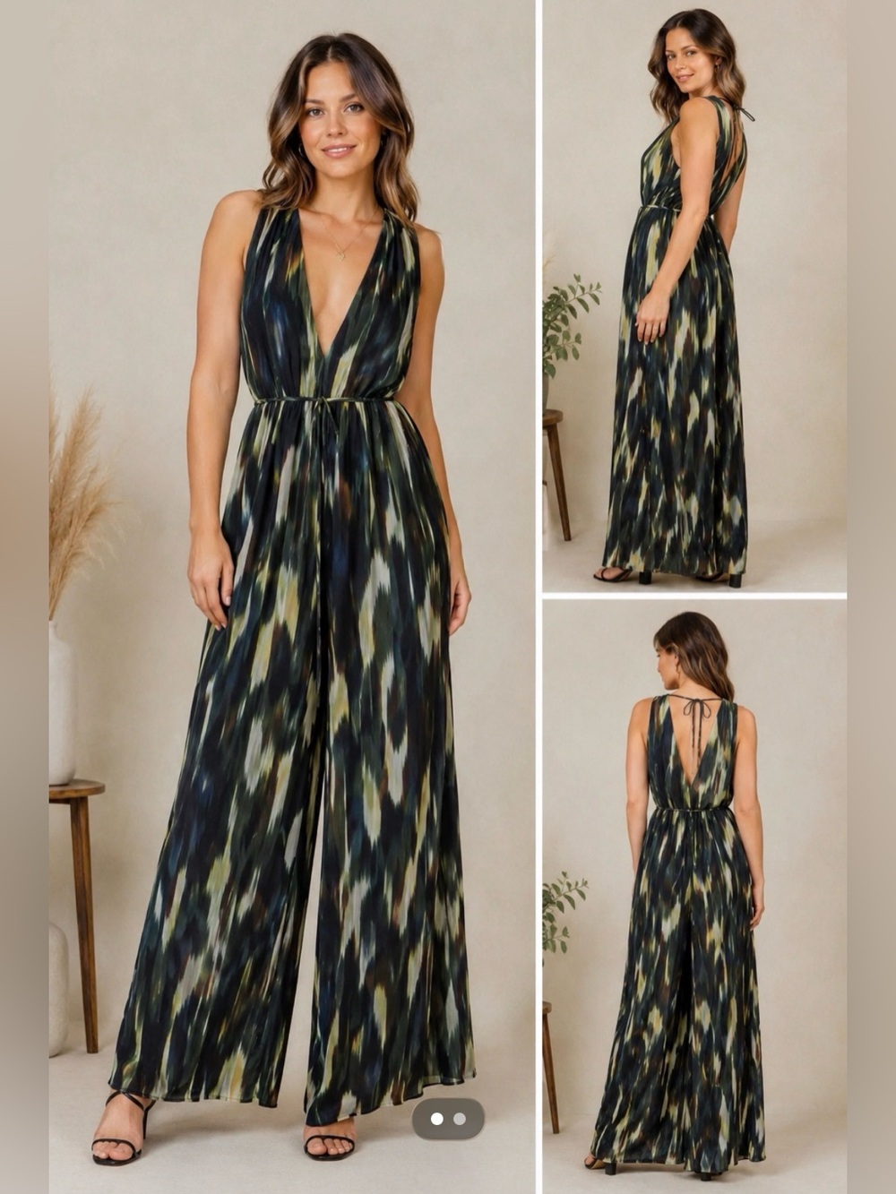 NWOT H&M Size Wide-Leg Billowy Jumpsuit
